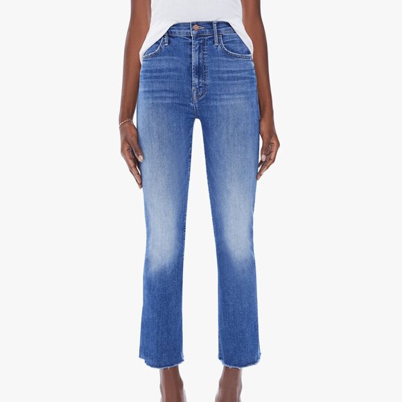 NWT Mother Denim The Hustler Ankle Fray Jeans Color Blue Women's Size 24 - Picture 6 of 6